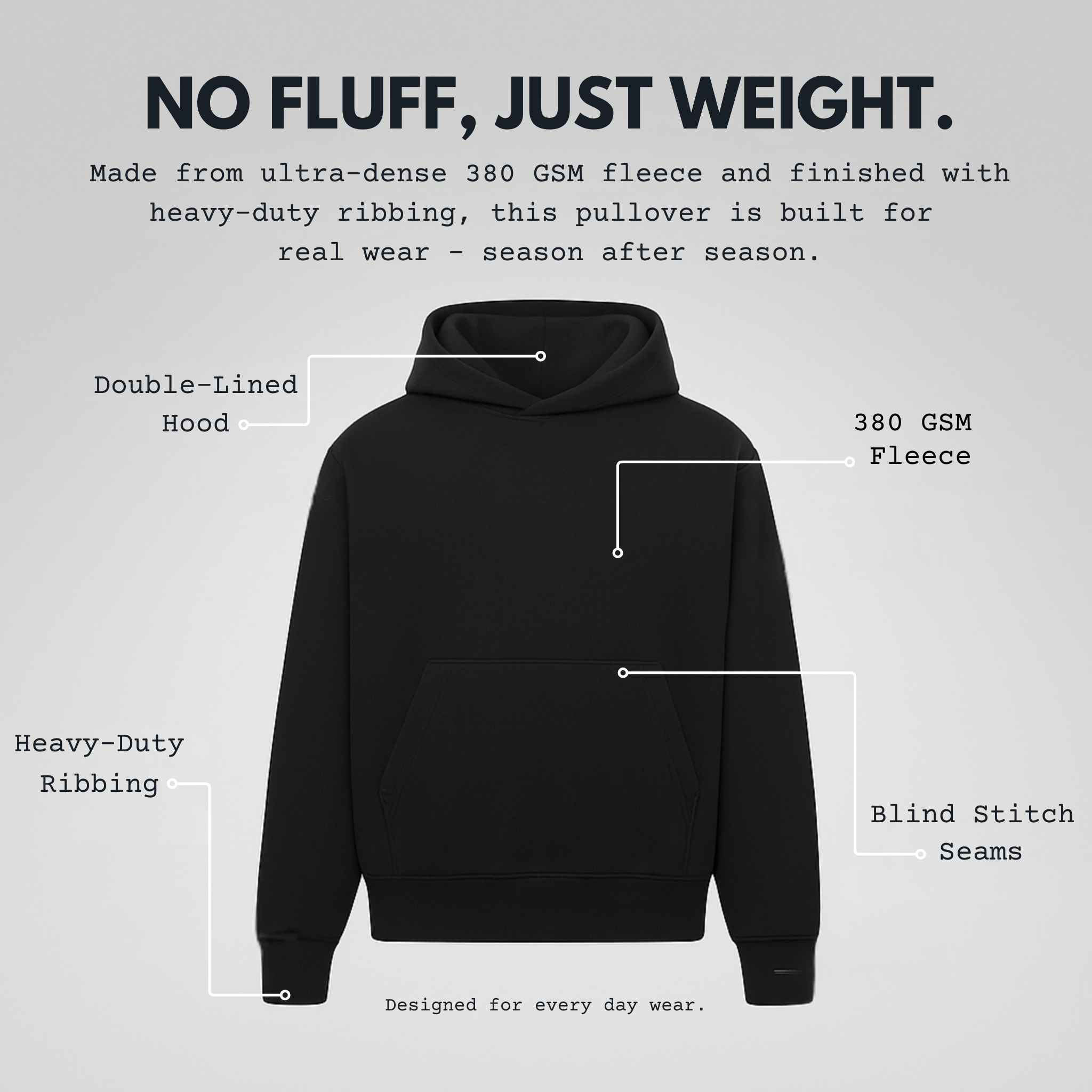 Black Heavyweight Hoodie